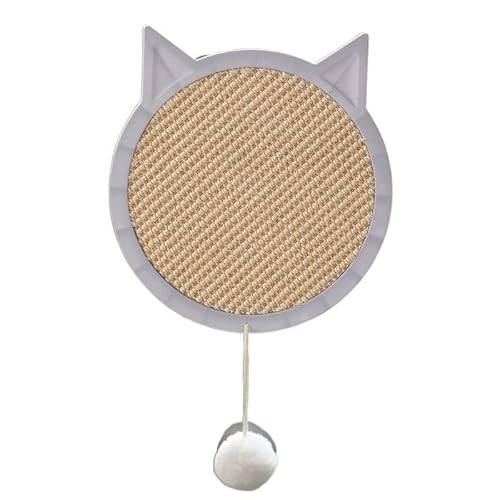 Kratzpappe für Katzen DualPet Katzenkratz-Saugwand for Katzenspielzeug, Ball, verschleißfest, Nagelschaber, Mattenschleifer, Wellpappe, Kratzbett for Katzen Katzenspielzeug (Color : Grigio) von GRFIT