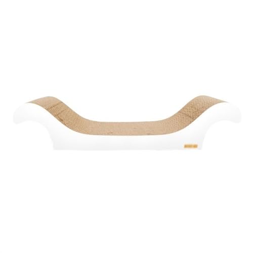 Kratzpappe für Katzen Einfaches Katzennest, Wellpapier-Toffee-Stuhl, großes Katzenkratzbrett, Katzensofa, verschleißfest und Kratzfest, staubfrei Katzenspielzeug (Color : A) von GRFIT