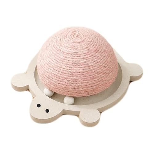 Kratzpappe für Katzen Katzen Kratzschaber Spielzeug Katze Kratzbrett Matte Ball Spielzeug for Krallenschärfer Möbel Heimtierbedarf Katzenspielzeug (Color : Pink) von GRFIT