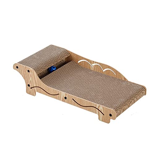 Kratzpappe für Katzen Katzenkratzbrett, Katzennest, verschleißfestes, schuppenfreies Schlafsofa, Konkubinenstuhl, Krallenschleifer aus Wellpappe, Katzenspielzeugzubehör Katzenspielzeug (Color : A) von GRFIT