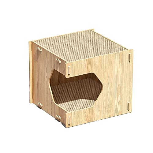 Kratzpappe für Katzen Katzenkratzbrett, Katzenstreu, einteiliger Krallenschleifer, langlebiges Katzenkrallenhaus, Katzenhaus aus Wellpappe Katzenspielzeug Kratzpappe für Katzen Katzenkratzbrett, Katzenstreu, einteiliger Krallenschleifer, langlebiges Katzenkrallenhaus, Katzenhaus aus Wellpappe Katzenspielzeug von GRFIT