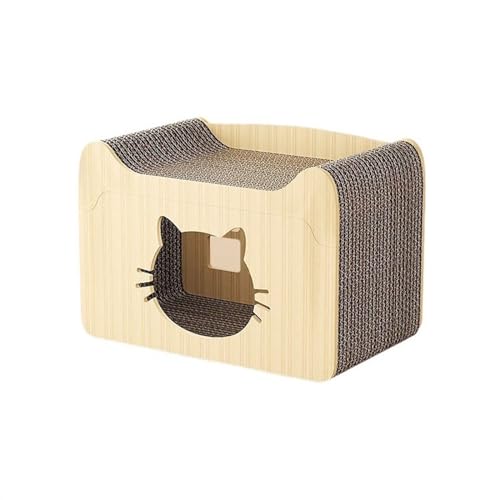 Kratzpappe für Katzen Katzenkratzbrett, verschleißfest und schmutzfrei, Katzennest, einteiliges Ganzjahres-Universal-Katzennest, Katzenhaus, kratzfestes Sofa Katzenspielzeug Kratzpappe für Katzen Katzenkratzbrett, verschleißfest und schmutzfrei, Katzennest, einteiliges Ganzjahres-Universal-Katzennest, Katzenhaus, kratzfestes Sofa Katzenspielzeug von GRFIT