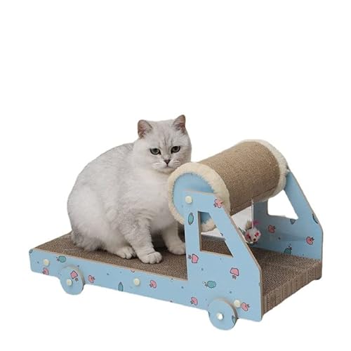 Kratzpappe für Katzen Kleines Auto Katzenkratzbrett Katzenstreu Katzenspielzeug lässt Keine Krümel Fallen Wellpappenschleifer großes Schutzsofa Katzenspielzeug (Size : S) von GRFIT