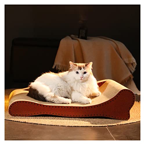 Kratzpappe für Katzen Sofa-Katzenkratzbrett lässt Keine Krümel Fallen, Katzenstreu, Kratzkralle, Katzenkratzbrett, Kratzfest, großes Katzenspielzeug Katzenspielzeug (Size : S) von GRFIT