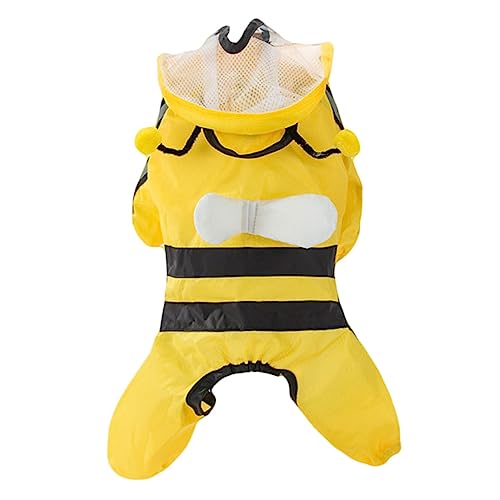 GRIRIW 1 PC Dog Biene Geformte Regenmantel Hundebedarf Regenwasser Widerstandstuch Für Haustier von GRIRIW