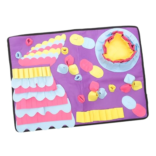 GRIRIW 1 STK Riechkissen Lebensmittelspielzeug Welpen-leckerbissen-Puzzle Futtermatte Welpen Schnüffelmatte Spender Behandeln Kätzchenmatte Tierische Rätsel Filzstoff Tropfen Kunststoff GRIRIW 1 STK Riechkissen Lebensmittelspielzeug Welpen-leckerbissen-Puzzle Futtermatte Welpen Schnüffelmatte Spender Behandeln Kätzchenmatte Tierische Rätsel Filzstoff Tropfen Kunststoff von GRIRIW