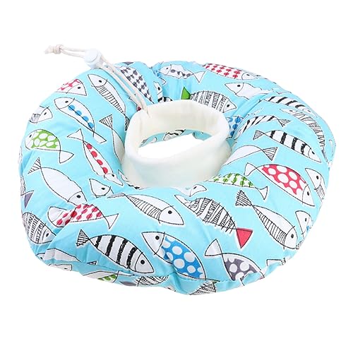 GRIRIW Katzenhalsband Mit Fischmuster Anti-Biss-Anti-leck-Halsband Haustier-schutzhalsband Für Operationen Kratzfestes Design Verstellbar Langlebiges Material GRIRIW Katzenhalsband Mit Fischmuster Anti-Biss-Anti-leck-Halsband Haustier-schutzhalsband Für Operationen Kratzfestes Design Verstellbar Langlebiges Material von GRIRIW