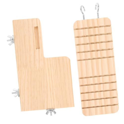 GRIRIW Hamster Spielzeug Holz Plattform Pet Spielzeug Leiter Stehen Vogel Käfig Zubehör Spaß Zufällig Stil von GRIRIW