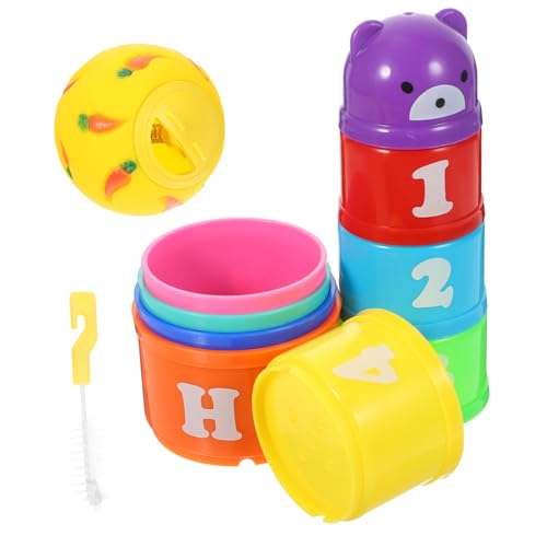 GRIRIW Stapelbecher für Kaninchen Mehrfarbiges Spielzeug Langlebiges Futterbecher Satz mit Reinigungsbürste für Kleintiere Wie Chinchilla und Meerschweinchen GRIRIW Stapelbecher für Kaninchen Mehrfarbiges Spielzeug Langlebiges Futterbecher Satz mit Reinigungsbürste für Kleintiere Wie Chinchilla und Meerschweinchen von GRIRIW