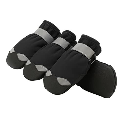 GRIRIW 1 Set wasserdichte Haustierschuhe Welpen Slip Socken Hundepfotenabdeckungen rutschfeste Haustierstiefel Hundepfotenschutz rutschfeste Hundestiefel Hundeschneestiefel von GRIRIW