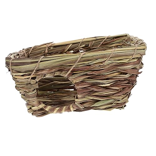 GRIRIW 1 Stück Hasenest Aus Stroh Gras Hamster Habitat Accessoires Handgewebtes Hamsternest Einstreu Für Meerschweinchenkäfige Meerschweinchenhütte Haushase Tierisches Nest Kaninchenhaus GRIRIW 1 Stück Hasenest Aus Stroh Gras Hamster Habitat Accessoires Handgewebtes Hamsternest Einstreu Für Meerschweinchenkäfige Meerschweinchenhütte Haushase Tierisches Nest Kaninchenhaus von GRIRIW