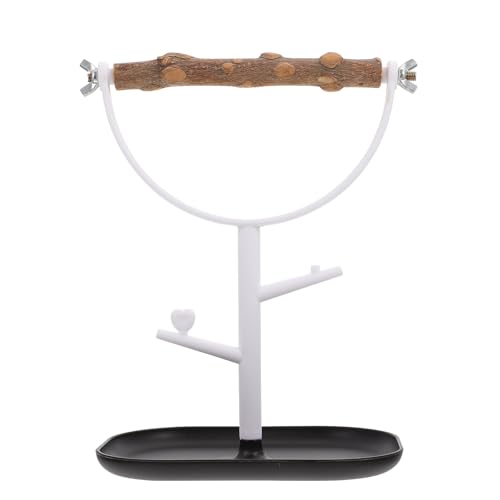 GRIRIW Vogel Sitzstange Plattform Stehen Kauen Holz Stange Papagei Ausbildung Stehen Für Nymphensittich Spielzeug Vogel von GRIRIW