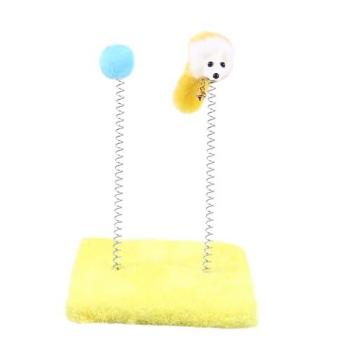 GRIRIW 1 Stück Zubehör Zum Von Katzenminze-Ball Katzenspielzeug Cat Treat Toy Wurf Katzenspielzeug Für Katzenkratzer Katzenball Kräuseln Kratzer Yellow GRIRIW 1 Stück Zubehör Zum Von Katzenminze-Ball Katzenspielzeug Cat Treat Toy Wurf Katzenspielzeug Für Katzenkratzer Katzenball Kräuseln Kratzer Yellow von GRIRIW