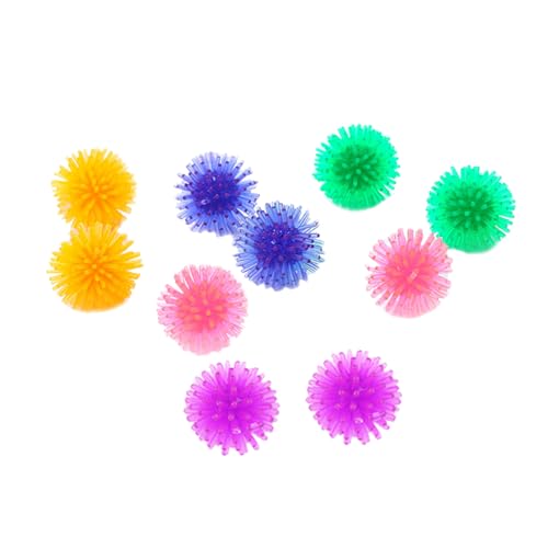 GRIRIW 10stücke Katzen Spielzeug Bälle Weiche Kleine Stachelbälle Zufällige Farben Für Katzen Und Kätzchen Fördert Bewegung Und Entspannung Für Haustiere von GRIRIW