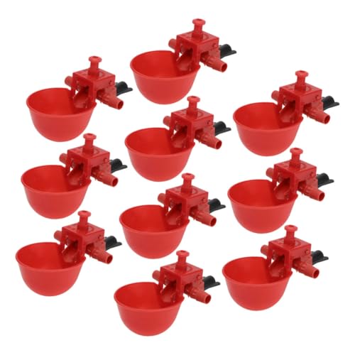 GRIRIW 10stücke Wassertränke Für Hühner Automatischer Trinkbecher Für Vögel Wachtel Taube Henne Ente Praktische Vogeltränke Einfach Zu Reinigen Bedienen von GRIRIW
