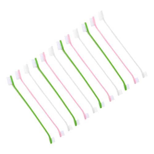 GRIRIW Hundezahnbürsten-Zahnpasta-Set 12-teilig Doppelkopf-Zahnbürsten für Hunde weiche Borsten Mundpflege für Haustiere GRIRIW Hundezahnbürsten-Zahnpasta-Set 12-teilig Doppelkopf-Zahnbürsten für Hunde weiche Borsten Mundpflege für Haustiere von GRIRIW