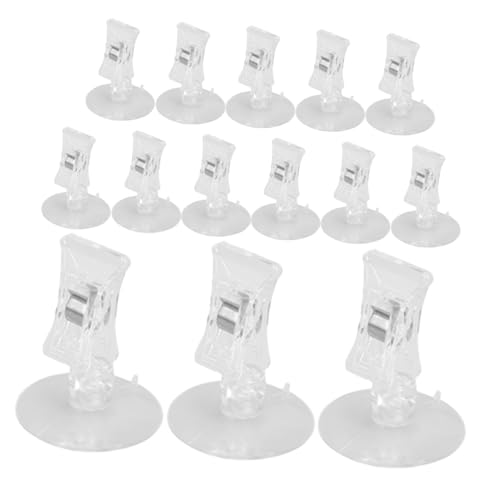 GRIRIW 14stücke Saugnapf Clips Für Aquarien Verstellbare Futterclips Sicheren Befestigung Von Futter Algen Und Pflanzen Abs Material Für Wasserqualität Rotierender Kopf Für Flexible von GRIRIW
