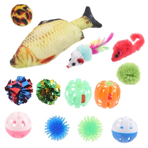 GRIRIW 1Satz Cat Teaser Toy Fun Mouse Shaped Interactive Chewing Toys for Kittens Variety for and Bonding von GRIRIW