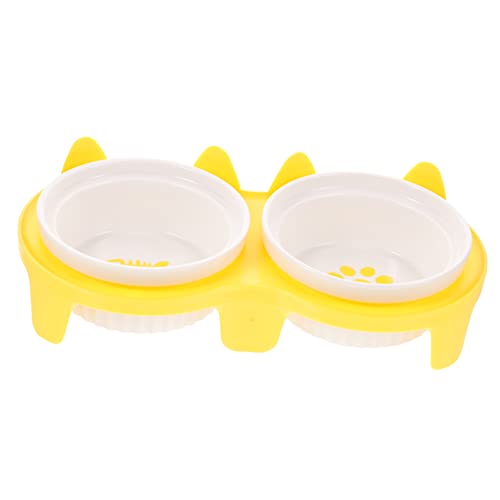 GRIRIW 1Satz Erhöhter Keramik Katzennapf Futternapf Und Wassernapf Für Katzen Ergonomisches Design Mit Schräger Öffnung Bruchsicherer Halter Katzenbedarf GRIRIW 1Satz Erhöhter Keramik Katzennapf Futternapf Und Wassernapf Für Katzen Ergonomisches Design Mit Schräger Öffnung Bruchsicherer Halter Katzenbedarf von GRIRIW