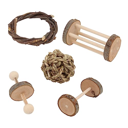 GRIRIW 1satz Holzspielzeug Für Vögel Und Nager Molar Spielzeug Für Hamster Kaninchen Und Papageien Sicheres Natürliches Material Zum Spielen Und Kauen von GRIRIW