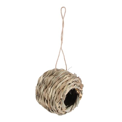 GRIRIW 1Stück Kreatives Aus Rattan Handgefertigtes Vogelhaus Für Kleine Dekoratives Für Garten Und Natürliche Für Vogelbeobachtung von GRIRIW