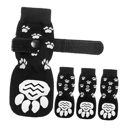 GRIRIW Haustiersocken für Hunde 2 Paar rutschfeste Hundesocken mit Riemen Von Bequemen Tragbaren Hundesocken GRIRIW Haustiersocken für Hunde 2 Paar rutschfeste Hundesocken mit Riemen Von Bequemen Tragbaren Hundesocken von GRIRIW
