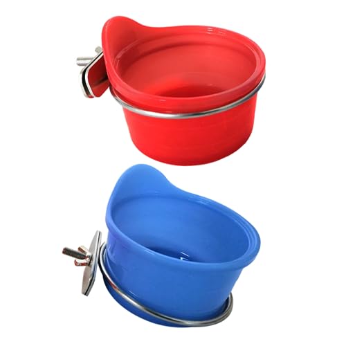 GRIRIW 2 Sätze Papagei Vogel Käfig Food Bown Lebensmittelkasten Dauerhafter Käfig Vogel Food Cup Accessoire GRIRIW 2 Sätze Papagei Vogel Käfig Food Bown Lebensmittelkasten Dauerhafter Käfig Vogel Food Cup Accessoire von GRIRIW