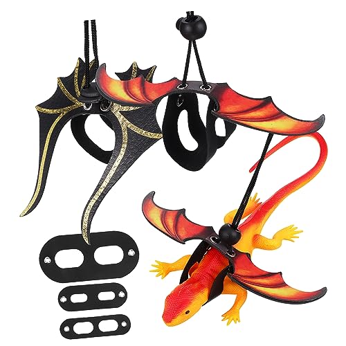 GRIRIW 2 Stück 2-teiliges Set aus verstellbaren Zugseilen für Brust und Rücken zum Klettern von Haustieren pet Supplies Reptilien zubehör klein Walking Leine bärtige von GRIRIW