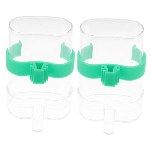 GRIRIW 2 Stück Automatischer Wasserspender für Vögel Transparente Tränke für Haustiere für Wellensittiche und Vogelarten Einfach zu Bedienen Robustem Gefertigt GRIRIW 2 Stück Automatischer Wasserspender für Vögel Transparente Tränke für Haustiere für Wellensittiche und Vogelarten Einfach zu Bedienen Robustem Gefertigt von GRIRIW