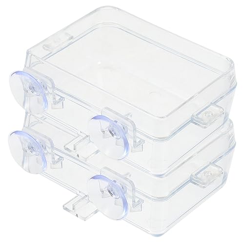 GRIRIW 2 Stück Futterstelle Für Reptilien Geckos Füttern Reptilienfuttermittel Schüssel Multifunktions-reptilienschale Schildkröte Hängend Futterspender Essen Transparent Plastik GRIRIW 2 Stück Futterstelle Für Reptilien Geckos Füttern Reptilienfuttermittel Schüssel Multifunktions-reptilienschale Schildkröte Hängend Futterspender Essen Transparent Plastik von GRIRIW