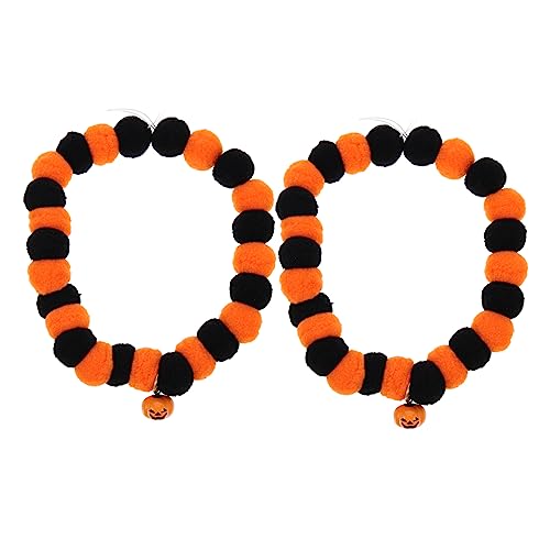 GRIRIW 2stücke Katzenhalsband Mit Glocke Verstellbares Waschbares Halloween-katzenhalsband Im Kürbisdesign Für Stilvolle Haustiere Für Halloween-Partys Und Festliche Anlässe GRIRIW 2stücke Katzenhalsband Mit Glocke Verstellbares Waschbares Halloween-katzenhalsband Im Kürbisdesign Für Stilvolle Haustiere Für Halloween-Partys Und Festliche Anlässe von GRIRIW