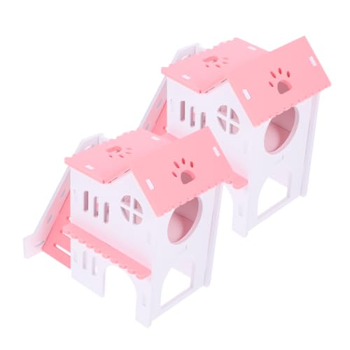 GRIRIW 2 Stücke Meerschweinchen Versteck Hideaway Mit Rampe Tier Lebensraum Villa Für Hamster Schwein Dekorative Hideout Tragen GRIRIW 2 Stücke Meerschweinchen Versteck Hideaway Mit Rampe Tier Lebensraum Villa Für Hamster Schwein Dekorative Hideout Tragen von GRIRIW