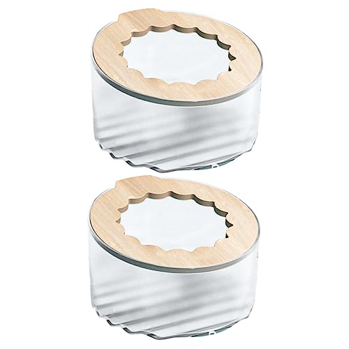 GRIRIW 2 Stück Hamster -Versteck Hamster sandbad Hamster-Sandbad Nagetier Badewannenset drinnen klein Post meerschweinchen Sand Badezimmer Meerschweinchen-Toilette als Material Holz von GRIRIW
