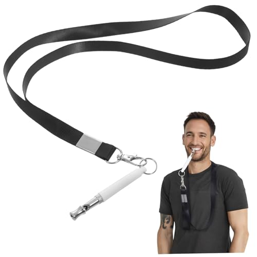 GRIRIW 2 Stück Hundetrainingspfeife mit Lanyard Kreative Pfeife für Effektives Hundetraining für Kleine und Große Hunde Praktisch für Unterwegs Weiß von GRIRIW