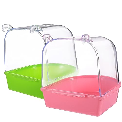 GRIRIW Papagei Badezubehör Haustier Dusche Töpfe 2pcs Vogel Reinigung Wannen Vogel Für Vögel Zufällige Stil GRIRIW Papagei Badezubehör Haustier Dusche Töpfe 2pcs Vogel Reinigung Wannen Vogel Für Vögel Zufällige Stil von GRIRIW