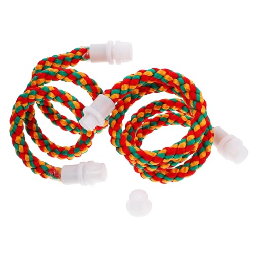 GRIRIW 2 Stück Vogel Seil Barsch für Papagei und Sittich Flexibles Kletterspielzeug Käfigspielzeug Pfotenschleifständer Langes Baumwollseil für Vogelkäfige GRIRIW 2 Stück Vogel Seil Barsch für Papagei und Sittich Flexibles Kletterspielzeug Käfigspielzeug Pfotenschleifständer Langes Baumwollseil für Vogelkäfige von GRIRIW