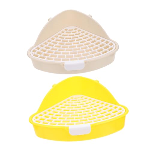 GRIRIW 2 Teiliges Kaninchen Toilettenspielzeug Set Hasen Katzentrainingstoilette Kühlmatte Für Hunde Käfig Dreieckstoilette Futterspender Für Kleintiere Doppelpfoten PIPI Pads Für GRIRIW 2 Teiliges Kaninchen Toilettenspielzeug Set Hasen Katzentrainingstoilette Kühlmatte Für Hunde Käfig Dreieckstoilette Futterspender Für Kleintiere Doppelpfoten PIPI Pads Für von GRIRIW