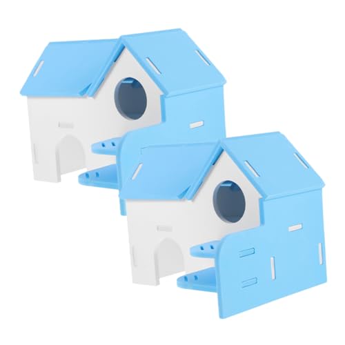 GRIRIW Dekoratives Rattenversteck Hamsterhaus Leiter Blau PVC Chinchilla Hamster Nest GRIRIW Dekoratives Rattenversteck Hamsterhaus Leiter Blau PVC Chinchilla Hamster Nest von GRIRIW