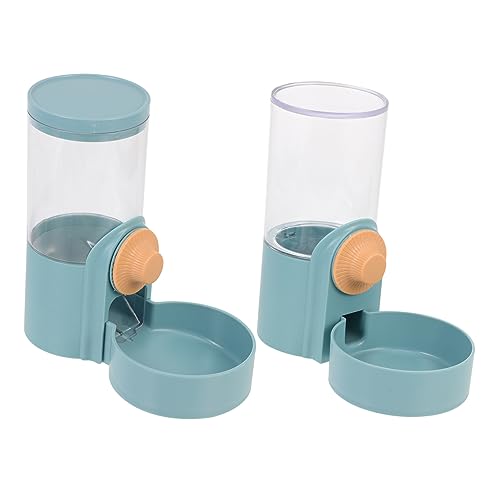 GRIRIW 2Stücke Haustierwasser Und Futterspender Für Kleine Automatischer Wasserspender Und Futterautomat Für Katzen Hamster Und Meerschweinchen Für Käfige von GRIRIW