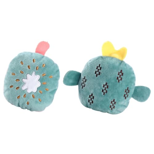 GRIRIW 2Stücke Kuscheliges Interaktives Katzenspielzeug aus Plüsch Teiliges mit Kiwi und Kaktusdesign für Bewegung bei Katzen GRIRIW 2Stücke Kuscheliges Interaktives Katzenspielzeug aus Plüsch Teiliges mit Kiwi und Kaktusdesign für Bewegung bei Katzen von GRIRIW