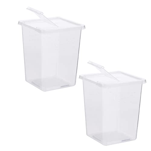 GRIRIW 2Stücke Mini Futterbox für Reptilien Transparente Terrarium Behälter für Eidechsen Schildkröten und Schlangen Doppelte Seitenöffnung aus Material für Fütterung GRIRIW 2Stücke Mini Futterbox für Reptilien Transparente Terrarium Behälter für Eidechsen Schildkröten und Schlangen Doppelte Seitenöffnung aus Material für Fütterung von GRIRIW