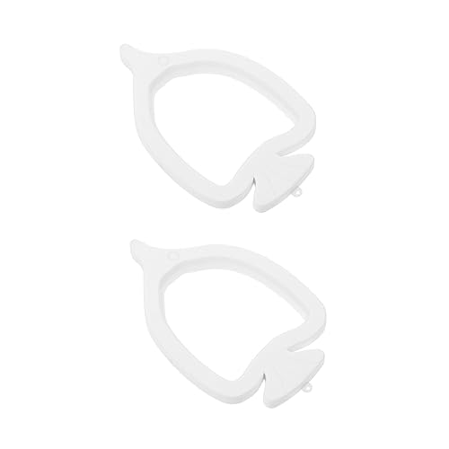 GRIRIW 2Stücke Portable Floating Fish Feeding Rings Convenient Aquarium Feeders for Tropical Fish and Shrimp Durable Material Easy Installation Suitable for Freshwater and Saltwater von GRIRIW