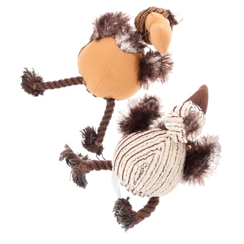 GRIRIW 2stücke Crow Shape Plüsch Spielzeug Für Hunde Quietschendes Kauspielzeug Zahnpflege Für Kleine Und Mittlere Haustiere Material Kaffee GRIRIW 2stücke Crow Shape Plüsch Spielzeug Für Hunde Quietschendes Kauspielzeug Zahnpflege Für Kleine Und Mittlere Haustiere Material Kaffee von GRIRIW
