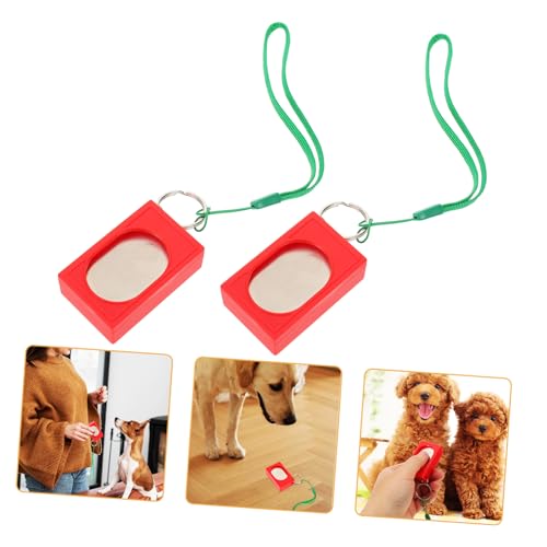 GRIRIW 2st Haustier-clicker Rindenklicker Hundetrainingszubehör Hunderuf-clicker Welpenklicker Zum Essen Bellkontrollgerät Lauter Hundeklicker Clicker-welpen Trainieren Rot Plastik GRIRIW 2st Haustier-clicker Rindenklicker Hundetrainingszubehör Hunderuf-clicker Welpenklicker Zum Essen Bellkontrollgerät Lauter Hundeklicker Clicker-welpen Trainieren Rot Plastik von GRIRIW