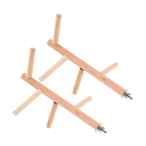 GRIRIW Vogel Sitzstange Stand Plattform Spielzeug Papagei Käfig Zubehör Holz Sitzstange Für Papageien Sittiche von GRIRIW