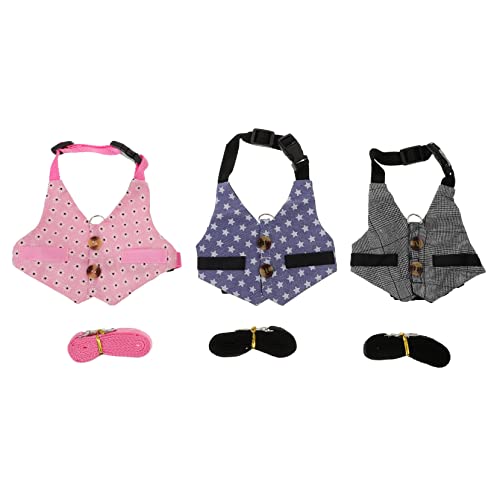 GRIRIW 3 Sätze Teiliges Kaninchen Geschirr Set mit Leine Outfits für Kleine Haustiere für und Themenpartys Bequem und Langlebig für Kaninchen und Katzen Entworfen GRIRIW 3 Sätze Teiliges Kaninchen Geschirr Set mit Leine Outfits für Kleine Haustiere für und Themenpartys Bequem und Langlebig für Kaninchen und Katzen Entworfen von GRIRIW