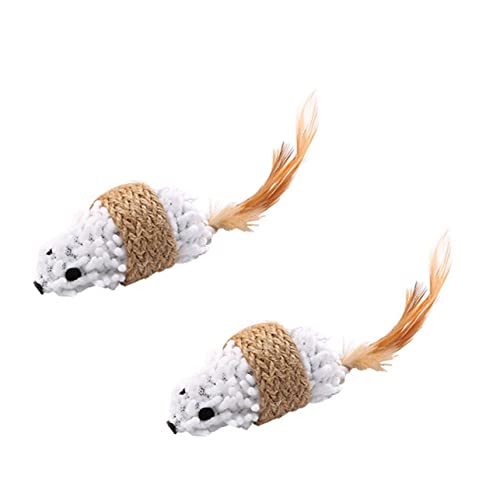 GRIRIW 3 Stück Plüsch Rattenkatze Mit Katzenstab Katzendrahtstab Für Katzen Katzenmäuse Für Ratten Interaktives Haustier Interaktives Katzenzeug Kätzchen GRIRIW 3 Stück Plüsch Rattenkatze Mit Katzenstab Katzendrahtstab Für Katzen Katzenmäuse Für Ratten Interaktives Haustier Interaktives Katzenzeug Kätzchen von GRIRIW