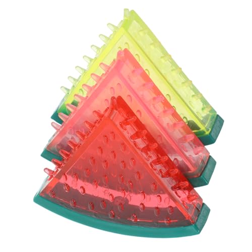 GRIRIW 3 Stück Teiliges Interaktives Hundespielzeug Wassermelonenform Sommer Kühlspielzeug für Hunde zur Zahnpflege und Stressreduktion aus Flexiblem TPR Material für Kleine und von GRIRIW