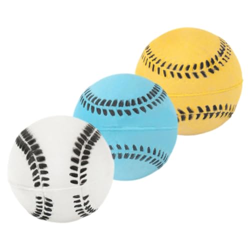 GRIRIW 3er-Pack Hunde-backenzahnbälle Spielzeug für Hunde Leuchtend Lustige Tragbare Kaubälle Aus Gummi für Welpen Hundeleckerli-Spielzeug für Apportierspiele GRIRIW 3er-Pack Hunde-backenzahnbälle Spielzeug für Hunde Leuchtend Lustige Tragbare Kaubälle Aus Gummi für Welpen Hundeleckerli-Spielzeug für Apportierspiele von GRIRIW
