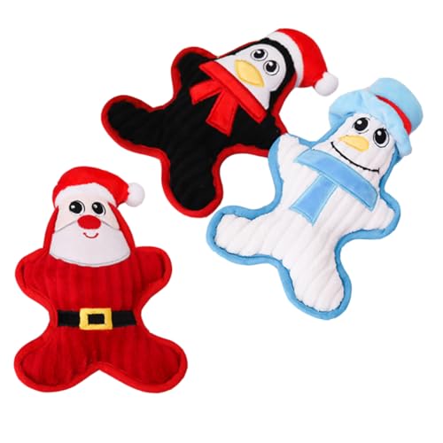 GRIRIW Weihnachtsspielzeug 3St Hundespielzeug Plüschtier Plüsch quietschendes Spielzeug Kauspielzeug für Weihnachten Spielzeuge Spielzeug für Haustiere Haustier-Trainingsspielzeug kauen GRIRIW Weihnachtsspielzeug 3St Hundespielzeug Plüschtier Plüsch quietschendes Spielzeug Kauspielzeug für Weihnachten Spielzeuge Spielzeug für Haustiere Haustier-Trainingsspielzeug kauen von GRIRIW